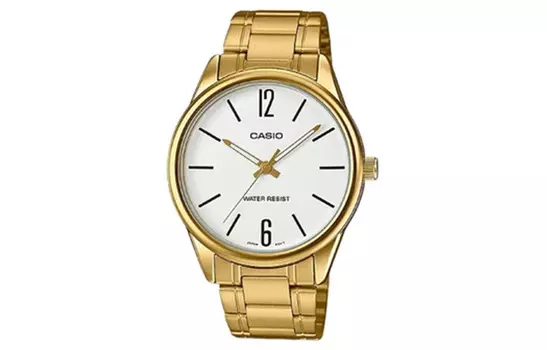 CASIO Мужские часы Standard Series 28 мм белого цвета MTP-V005G-7B