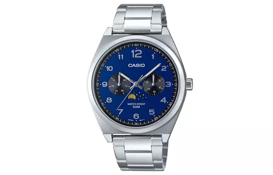 CASIO Мужские часы Standard Series 40 мм синего цвета MTP-M300D-2AV
