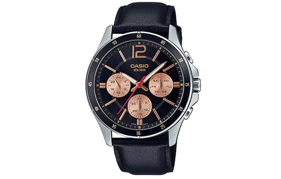 CASIO Мужские часы Standard Series Black MTP-1374L-1A2