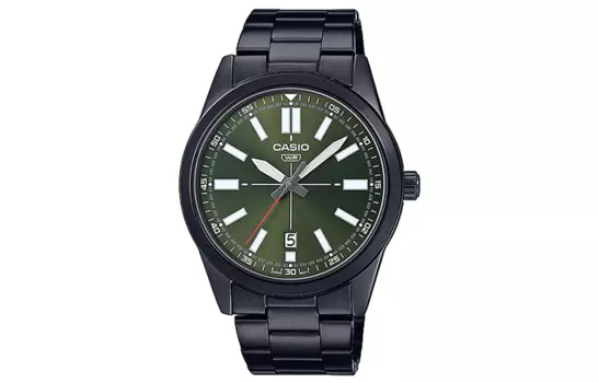 CASIO Мужские часы Standard Series Green MTP-VD02B-3E