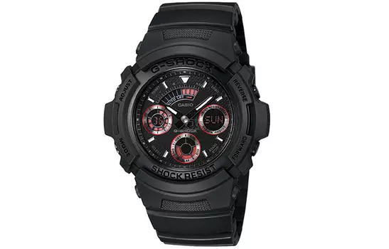 CASIO Мужские черные часы AW-591ML-1A
