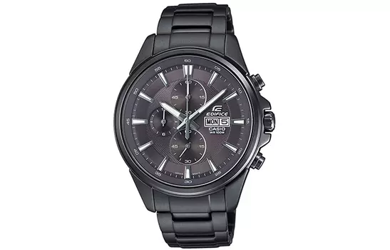 CASIO Мужские черные часы EDIFICE