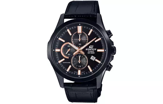 CASIO Мужские черные часы EDIFICE