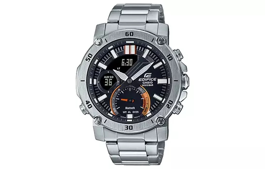 CASIO Мужские черные часы EDIFICE ECB-20D-1A