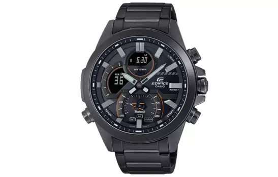 CASIO Мужские черные часы EDIFICE ECB-30DC-1A