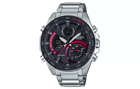 CASIO Мужские черные часы EDIFICE ECB-900DB-1A