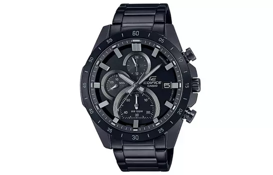 CASIO Мужские черные часы EDIFICE EFR-571MDC-1AV
