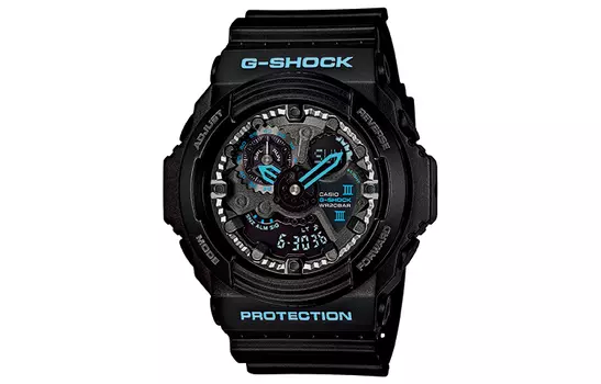 CASIO Мужские черные часы GA-300BA-1A