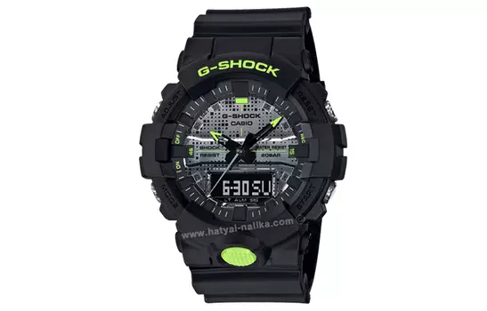 CASIO Мужские черные часы GA-800DC-1A
