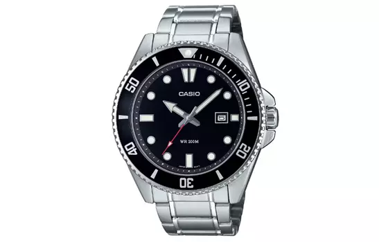 CASIO Мужские черные часы MDV-107D-1A1