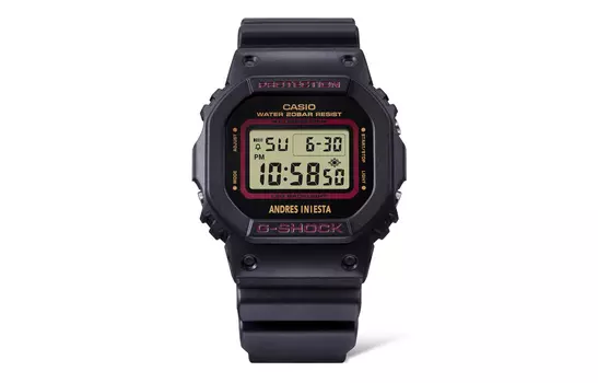 CASIO Мужские черные часы серии G-SQUAD DW-5600AI-1