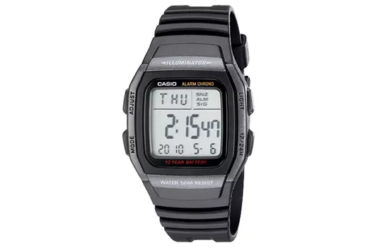 CASIO Мужские цифровые белые часы серии W-96H-1BVDF