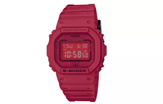 CASIO Мужские красные часы серии G-SQUAD DW-5635C-4