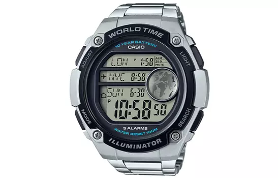 CASIO Мужские молодежные черные часы AE-3000WD-1A