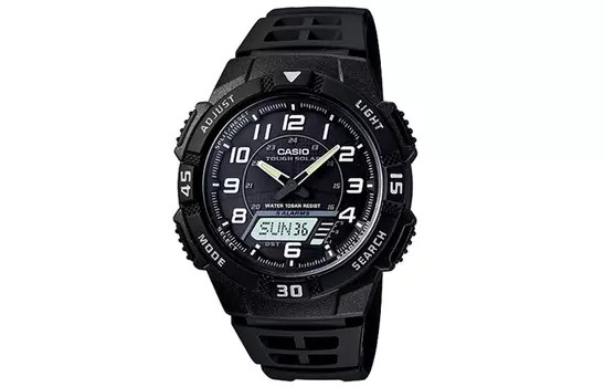 CASIO Мужские молодежные черные часы AQ-S800W-1B
