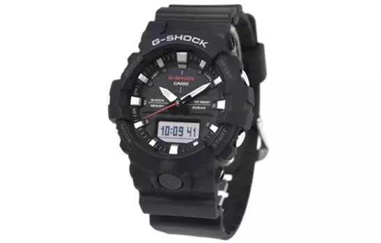 CASIO Мужские молодежные черные часы GA-800-1A