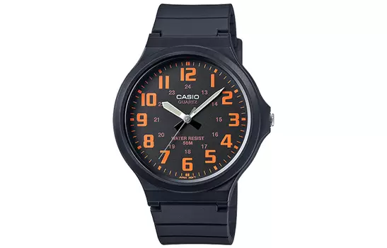 CASIO Мужские молодежные черные часы MW-240-4B
