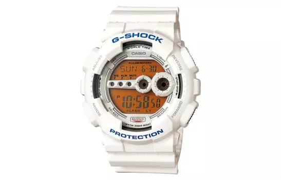 CASIO Мужские оранжевые часы GD-100SC-7