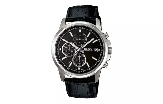 CASIO Мужские ПЛАТЬЯ Черные часы MTH-5001L-1APR