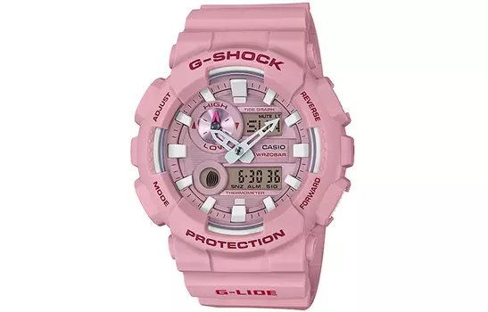 CASIO Мужские розовые часы GAX-100CSA-4A