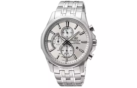 CASIO Мужские серебряные часы EDIFICE 44,9 мм