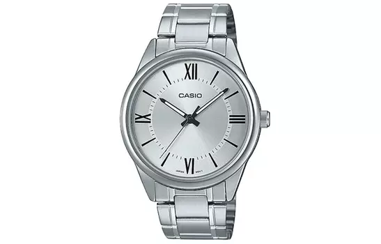 CASIO Мужские серебряные часы серии Standard MTP-V005D-7B5