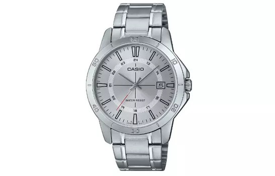 CASIO Мужские серебряные часы серии Standard MTP-V004D-7C