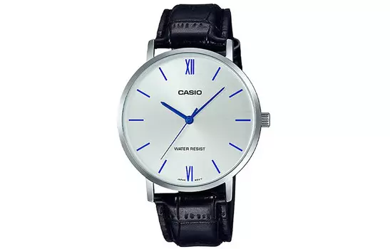 CASIO Мужские серебряные часы стандартной серии MTP-VT01L-7B1