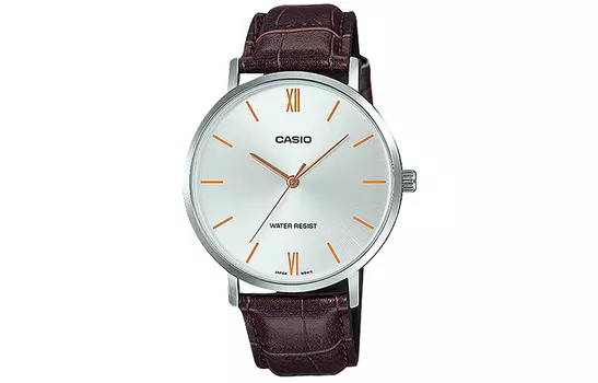 CASIO Мужские серебряные часы стандартной серии MTP-VT01L-7B2
