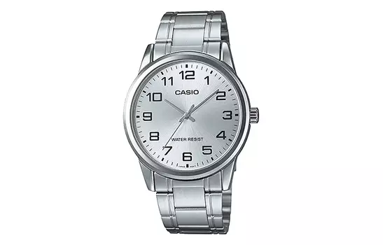CASIO Мужские серебряные часы стандартной серии MTP-V001D-7B