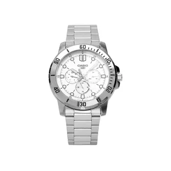 CASIO Мужские серебряные часы стандартной серии MTP-VD300D-7E