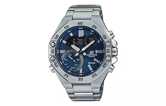 CASIO Мужские синие часы EDIFICE ECB-10YD-2APR