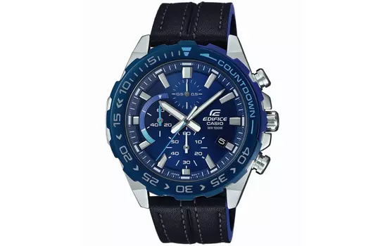 CASIO Мужские синие часы EDIFICE EFR-566BL-2A