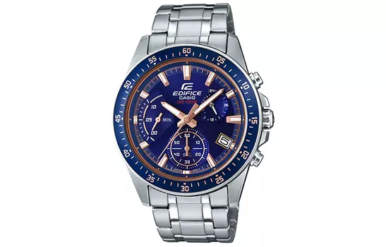 CASIO Мужские синие часы EDIFICE EFV-540D-2A