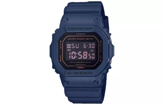 CASIO Мужские синие часы серии G-SQUAD DW5600BBM-2