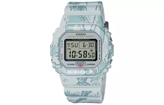 CASIO Мужские синие часы серии G-SQUAD DW-5600SLG-7