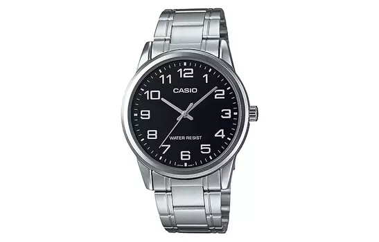 CASIO Мужские стандартные черные часы MTP-V001D-1B