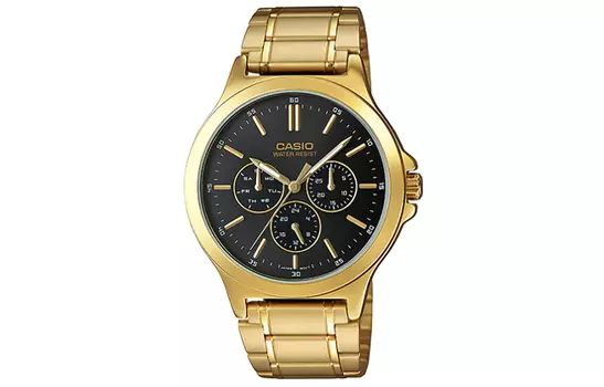 CASIO Мужские стандартные черные часы MTP-V300G-1A