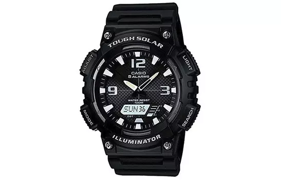 CASIO Мужские стандартные черные часы серии AQ-S810W-1A