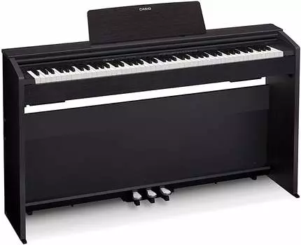 Casio Privia PX-870BK 88-клавишное полноразмерное цифровое пианино с блоком питания, черное PX-870-BK