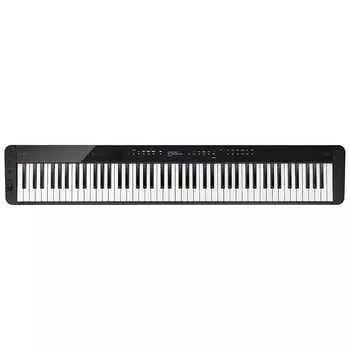 Casio PX-S3100BK Тонкое цифровое пианино с 88 взвешенными клавишами, черное, с Bluetooth