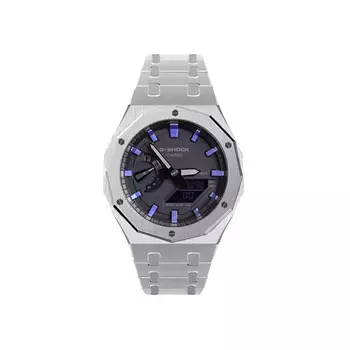 CASIO Унисекс-часы с двумя жидкокристаллическими/аналоговыми дисплеями, черные