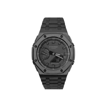 CASIO Унисекс-часы с двумя жидкокристаллическими/аналоговыми дисплеями, черные