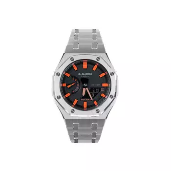 CASIO Унисекс-часы с двумя жидкокристаллическими/аналоговыми дисплеями, черные