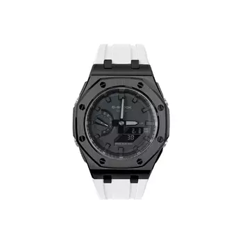 CASIO Унисекс-часы с двумя жидкокристаллическими/аналоговыми дисплеями, черные