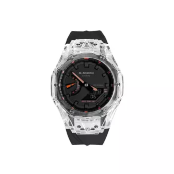 CASIO Унисекс-часы с двумя жидкокристаллическими/аналоговыми дисплеями, черные