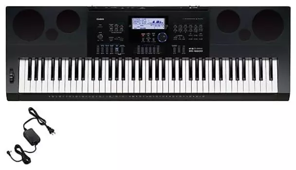 Casio WK6600 76-клавишная клавиатура рабочей станции с блоком питания