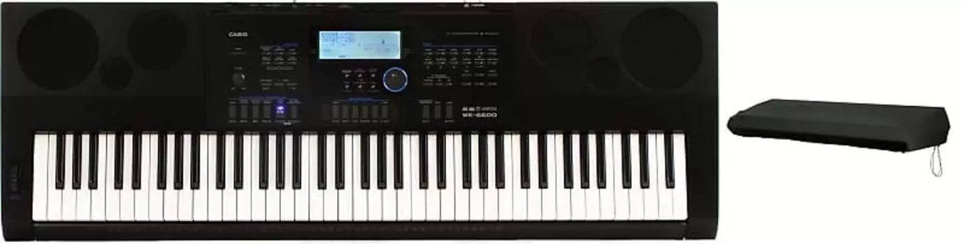 Casio WK-6600 76-клавишный портативный аранжировщик в комплекте с чехлом для клавиатуры Gator GKC-1540 для 61-76-клавишных клавиатур Casio + Gator WK-6600=1 GKC-1540=1