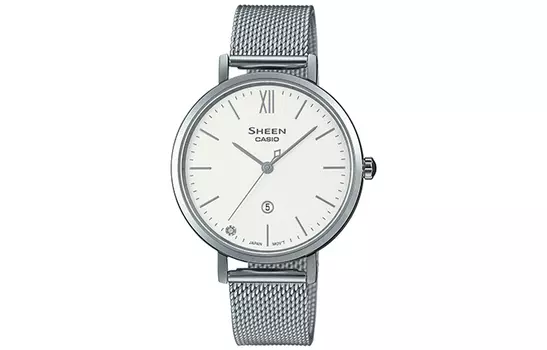CASIO Женские белые часы SHEEN