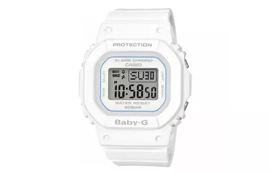 CASIO Женские часы BABY-G белого цвета BGD-560-7PR